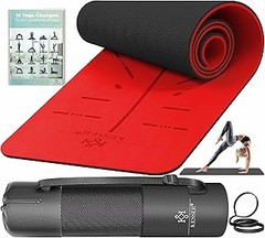 Mantenimiento ideal de esterillas de yoga con líneas de alineación