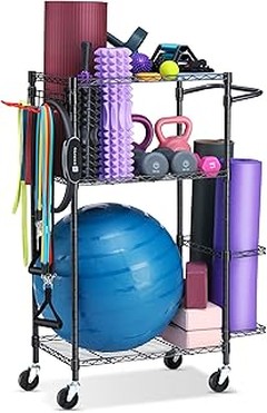 ¿Organizadores de bloques de yoga o almacenamiento convencional?