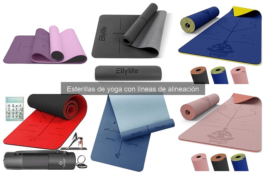 Alternativas a esterillas de yoga con líneas de alineación