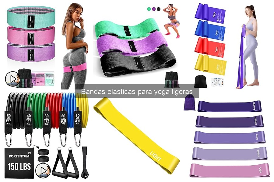 Alternativas a las bandas elásticas ligeras para yoga