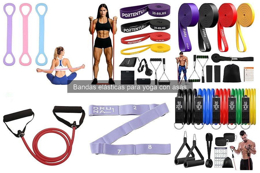 Alternativas a las bandas elásticas para yoga con asas