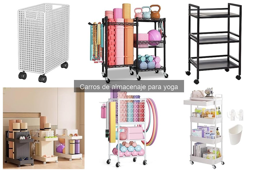 Alternativas creativas a carros de almacenaje para yoga