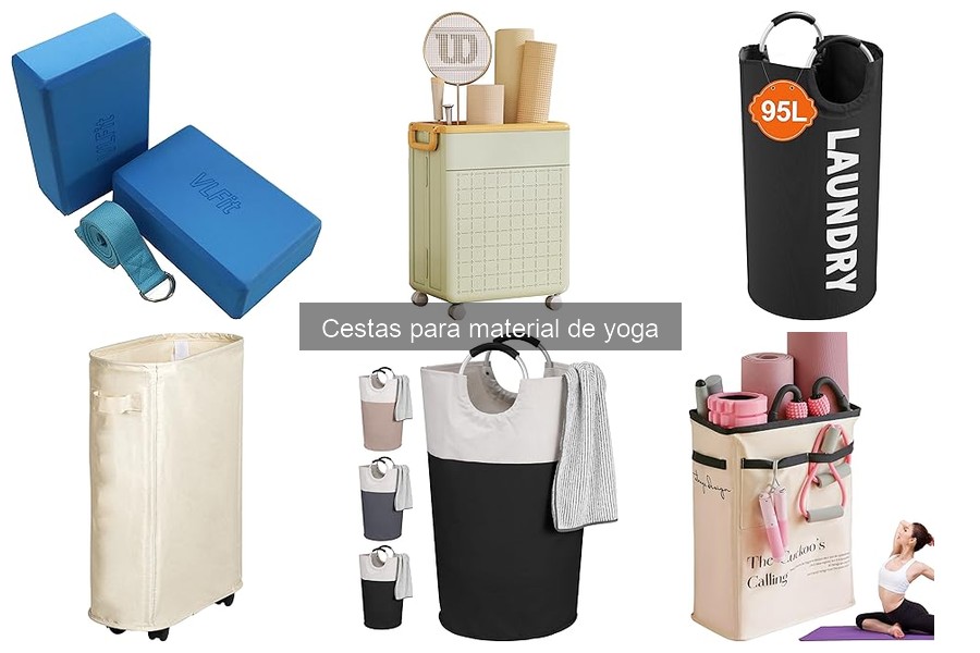 Alternativas creativas a cestas para organizar material de yoga