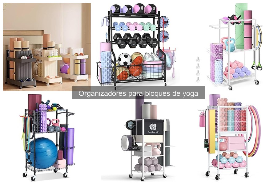 Alternativas creativas para organizar bloques de yoga