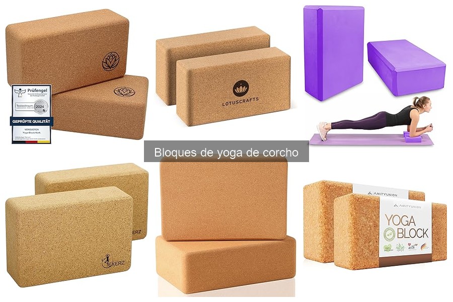 Bloques de yoga de corcho para prácticas avanzadas