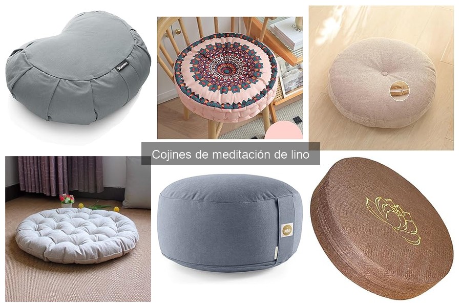 Cojines de meditación de lino: beneficios y características