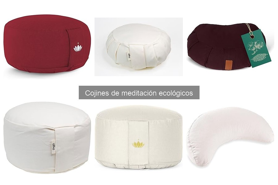 Cojines de meditación ecológicos para aliviar dolores de espalda