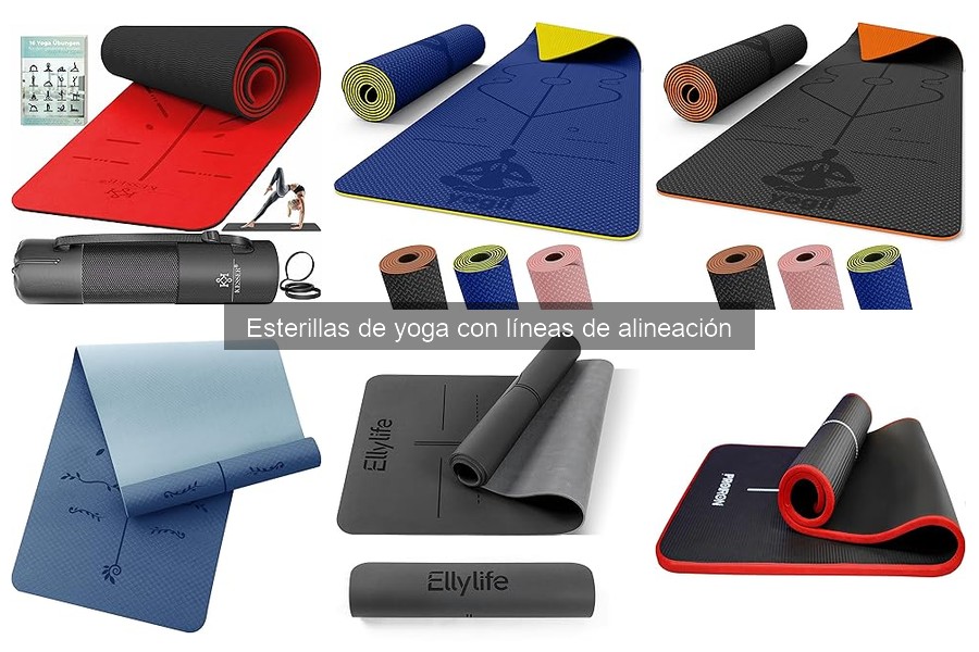 Cómo mantener esterillas de yoga con líneas de alineación