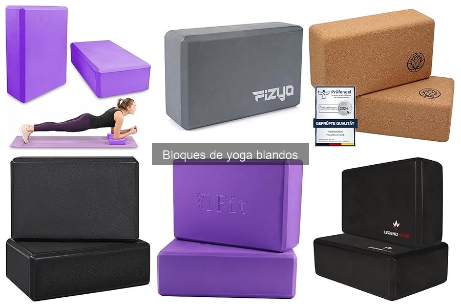Comparativa de bloques de yoga blandos: mejores marcas y precios