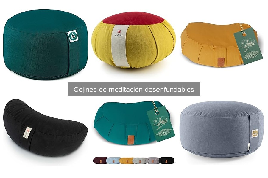 Comparativa de cojines de meditación desenfundables y tradicionales