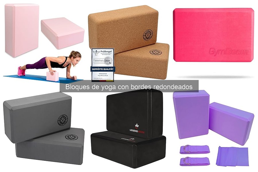 Comparativa de precios de bloques de yoga con bordes redondeados