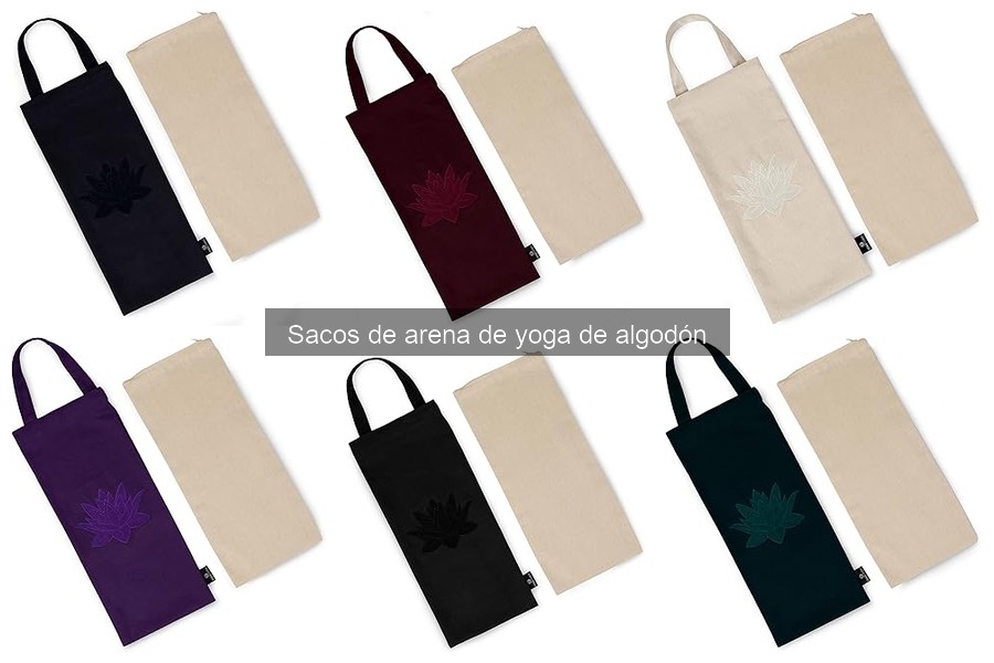 Comparativa de sacos de arena de yoga de algodón y otros accesorios
