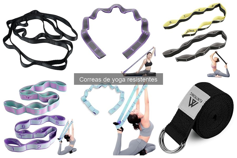 Correcciones de posturas con correas de yoga resistentes