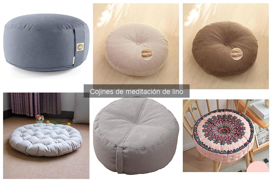 Dónde comprar cojines de meditación de lino online