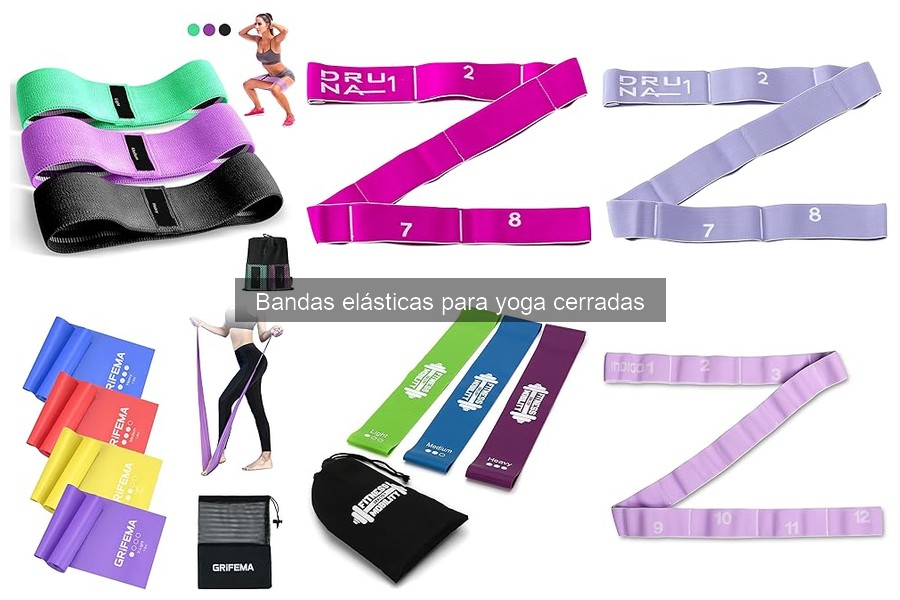 Ejercicios básicos con bandas elásticas cerradas para yoga