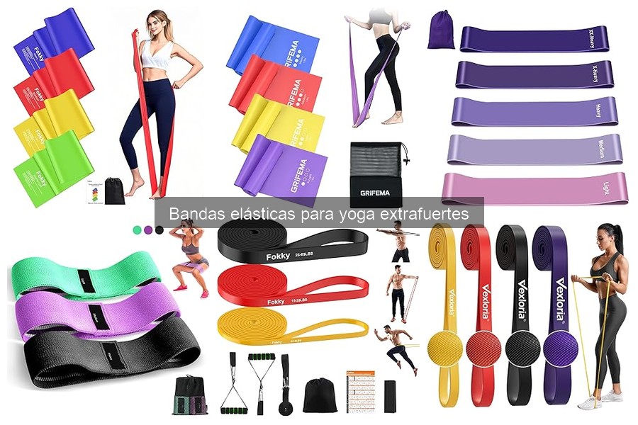 Ejercicios con bandas elásticas para yoga extrafuertes