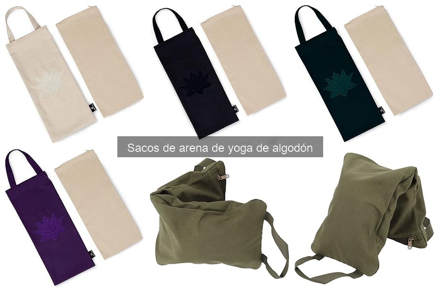 Estilos de sacos de arena de yoga de algodón disponibles