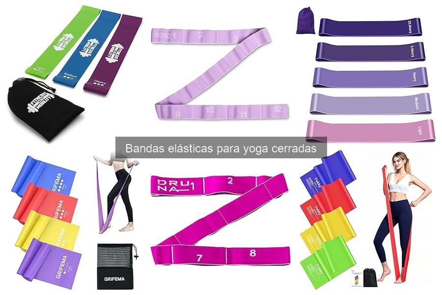Instrucciones para usar bandas elásticas cerradas en yoga