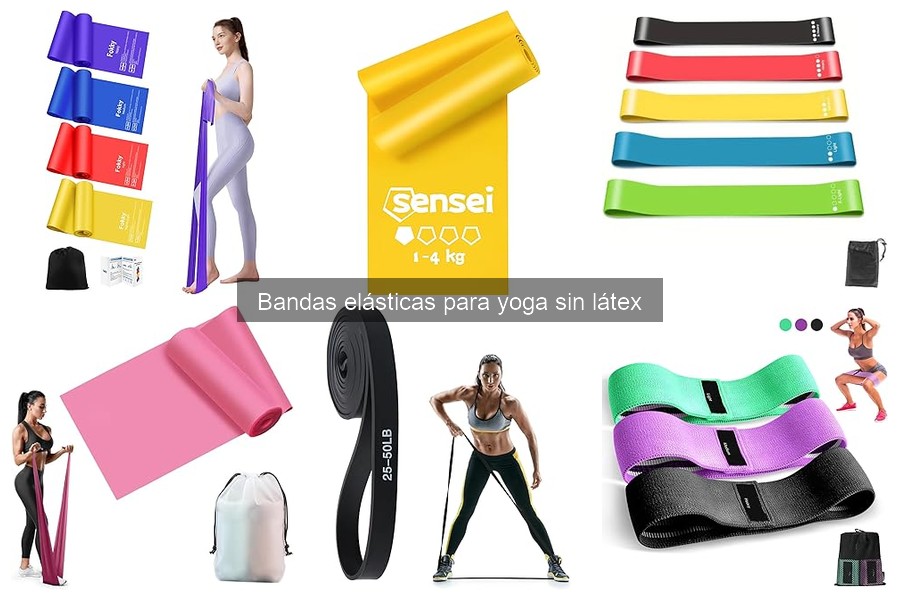 Mantenimiento de bandas elásticas para yoga sin látex