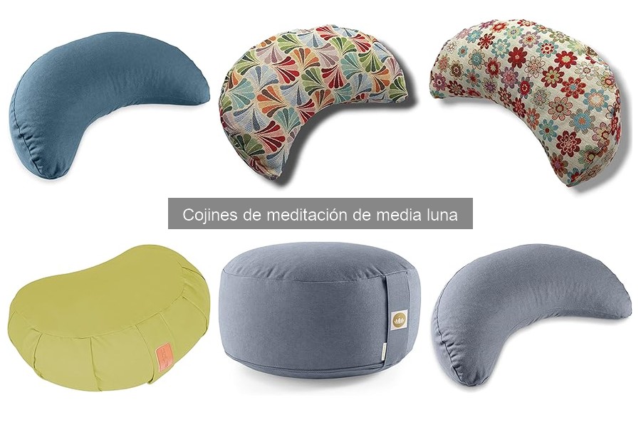 Materiales ideales para cojines de meditación de media luna