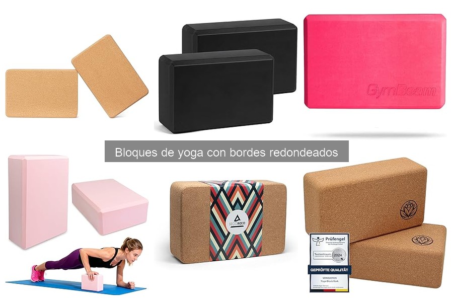 Mejores bloques de yoga con bordes redondeados para principiantes