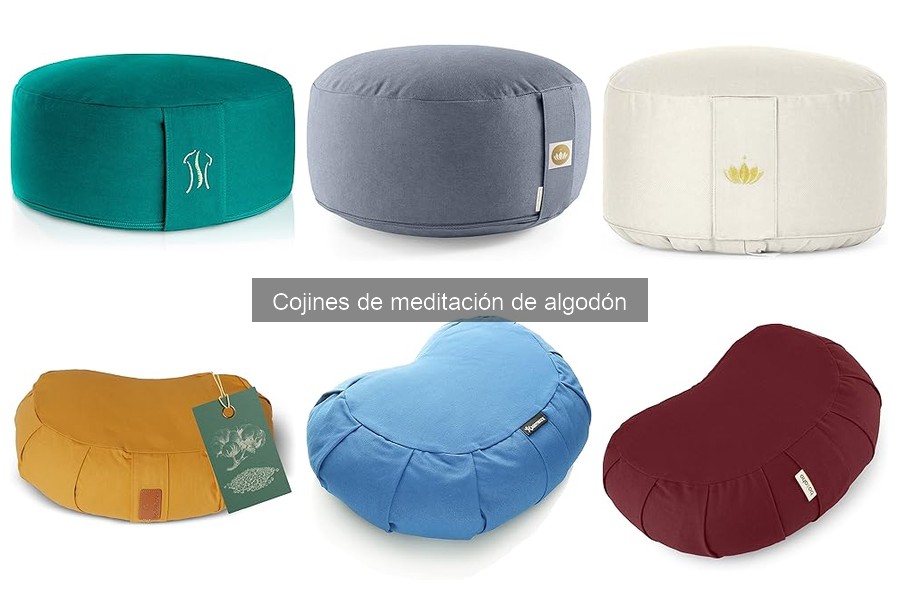 Mejores cojines de meditación de algodón con soporte ergonómico