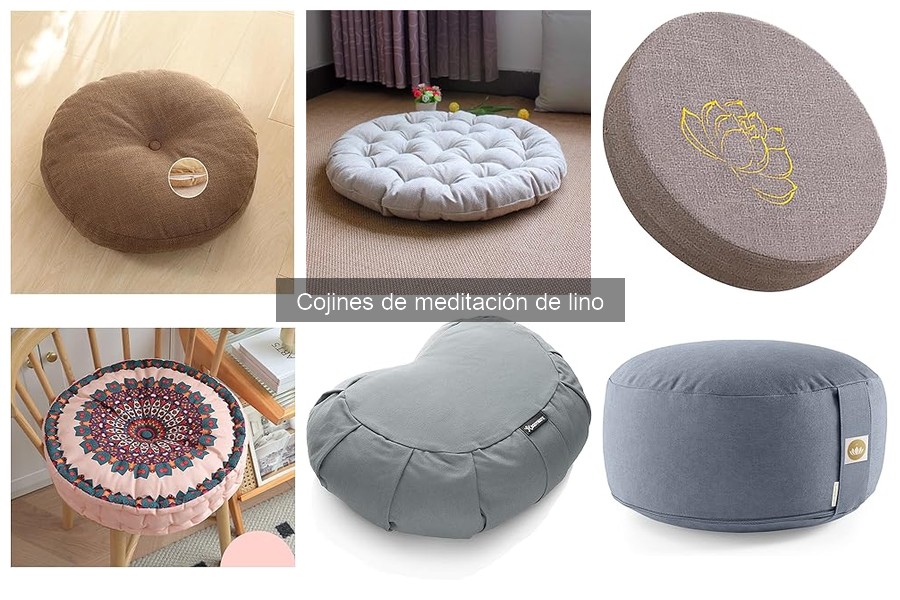 Mejores cojines de meditación de lino para principiantes