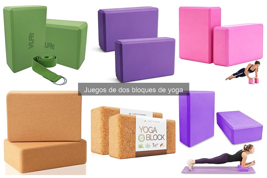 Mejores juegos de dos bloques de yoga para principiantes