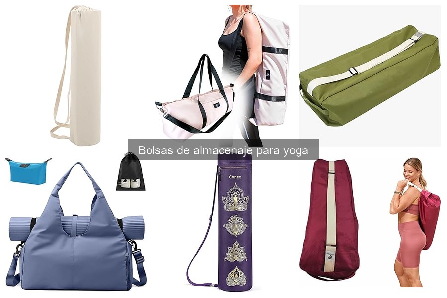 Organiza tu material de yoga en una bolsa de almacenaje