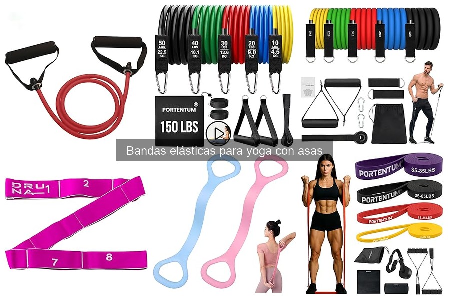 ¿Qué son las bandas elásticas para yoga con asas?