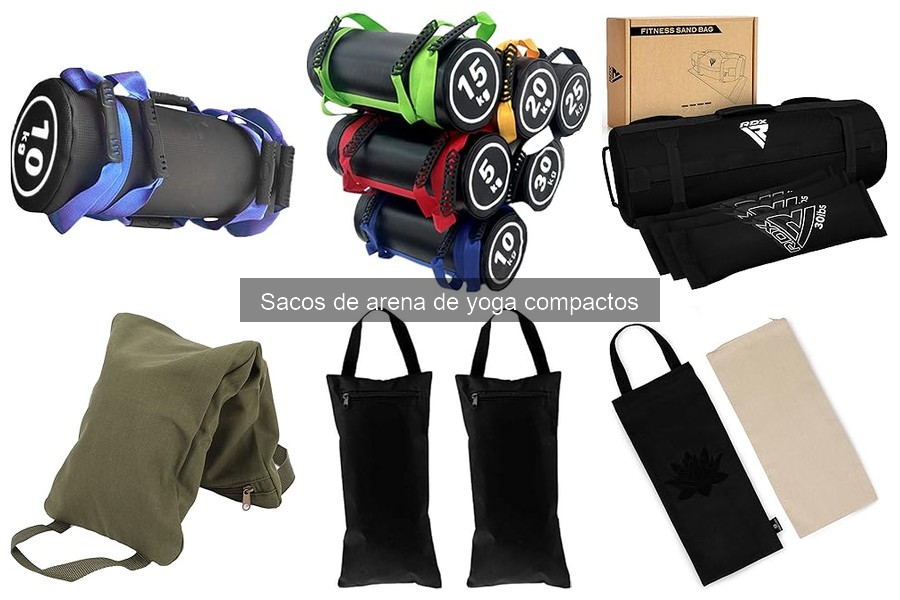 Sacos de arena de yoga compactos para entrenar en casa