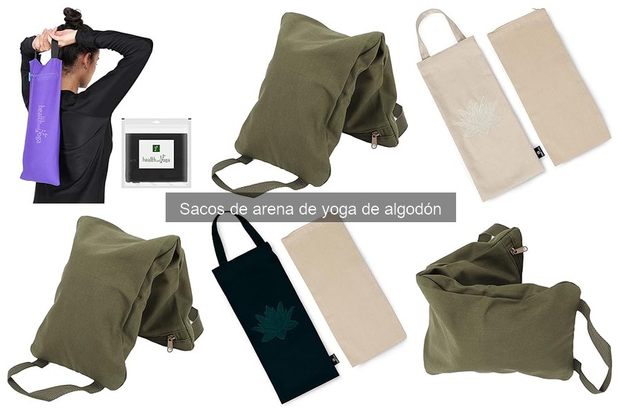 Sacos de arena de yoga de algodón para entrenar en casa