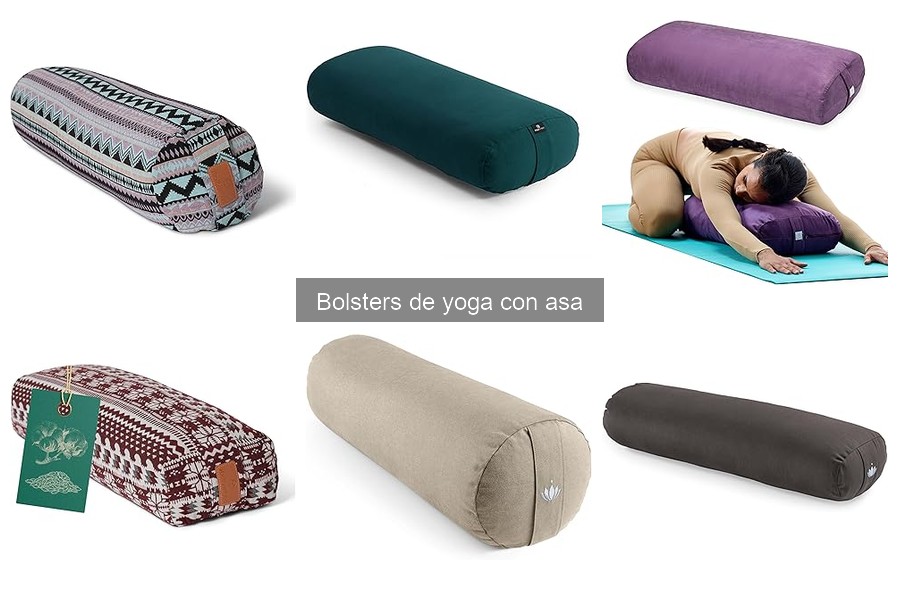 Tipos de bolsters de yoga con asa: materiales y formas