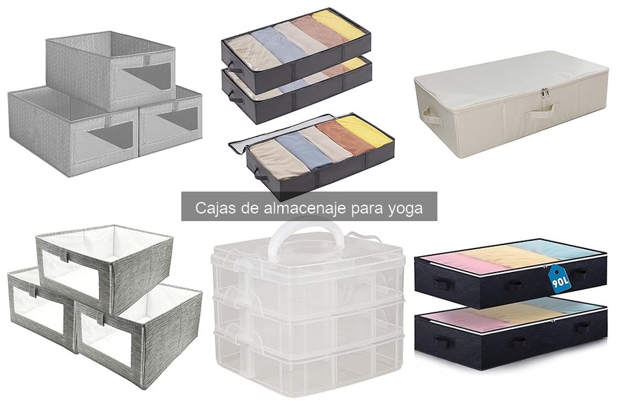 Tipos de cajas de almacenaje para yoga: materiales y estilos