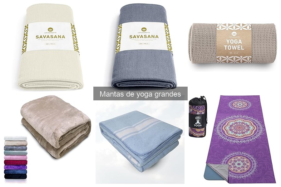 Tipos de mantas de yoga grandes y sus usos