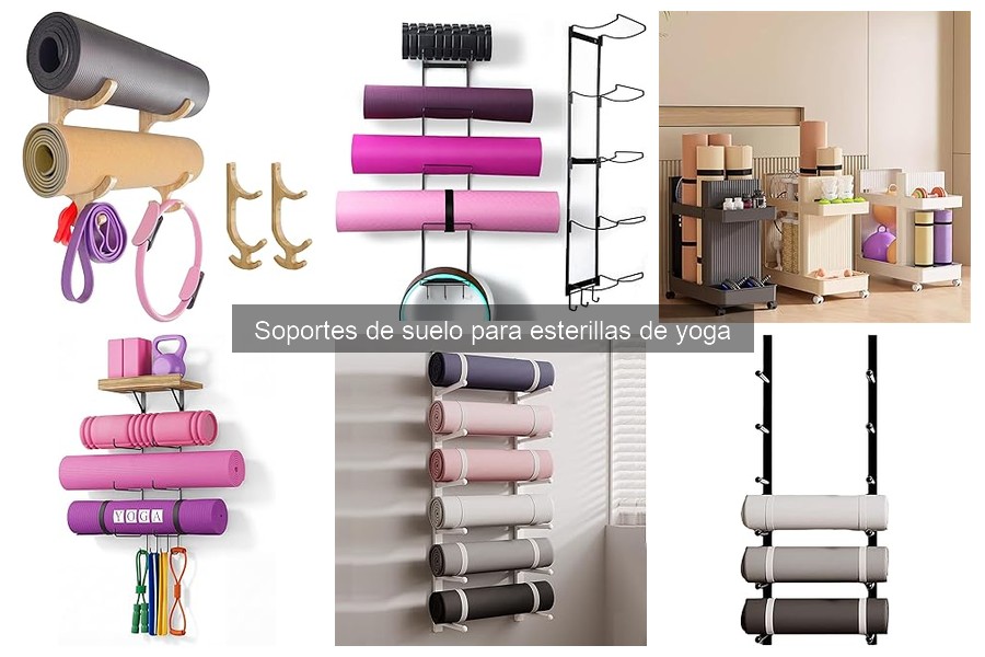 Tipos de soportes de suelo para esterillas de yoga